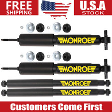 Monroe Set of 2 Front & 2 Rear Shocks For Chevy GMC Silverado 1500 2WD RWD ONLY
