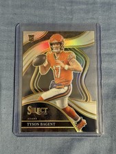 2023 Panini Select - Club Level Tyson Bagent #208 Silver Prizm Die-Cut (RC)