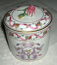 Porzellan Zuckerdose mit Deckel von Richard Ginori - 10 cm - aus Nachlass