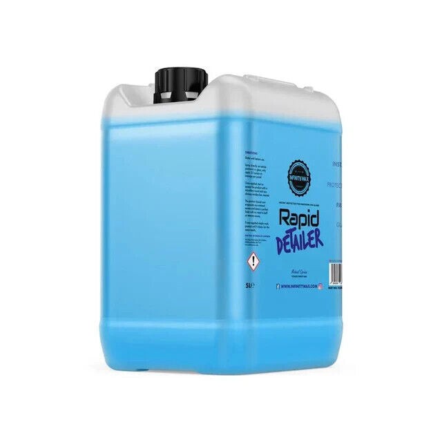 Infinity Wax Rapid Detailer Blue 5L – Quick Detailer Spray, High Gloss & Water Beading No Buffing, Siloxane-Based Multi-Surface Safe Trade-Size Car Detailer - Image 3