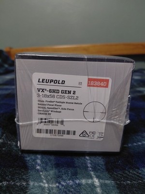 Leupold VX-6HD Gen 2 3-18x56 Illum FireDot Twilight Hunter SFP Riflescope 183840