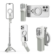 Phone Camera Grip with Selfie Stick Tripod, Cellphone Accessories with Detach...