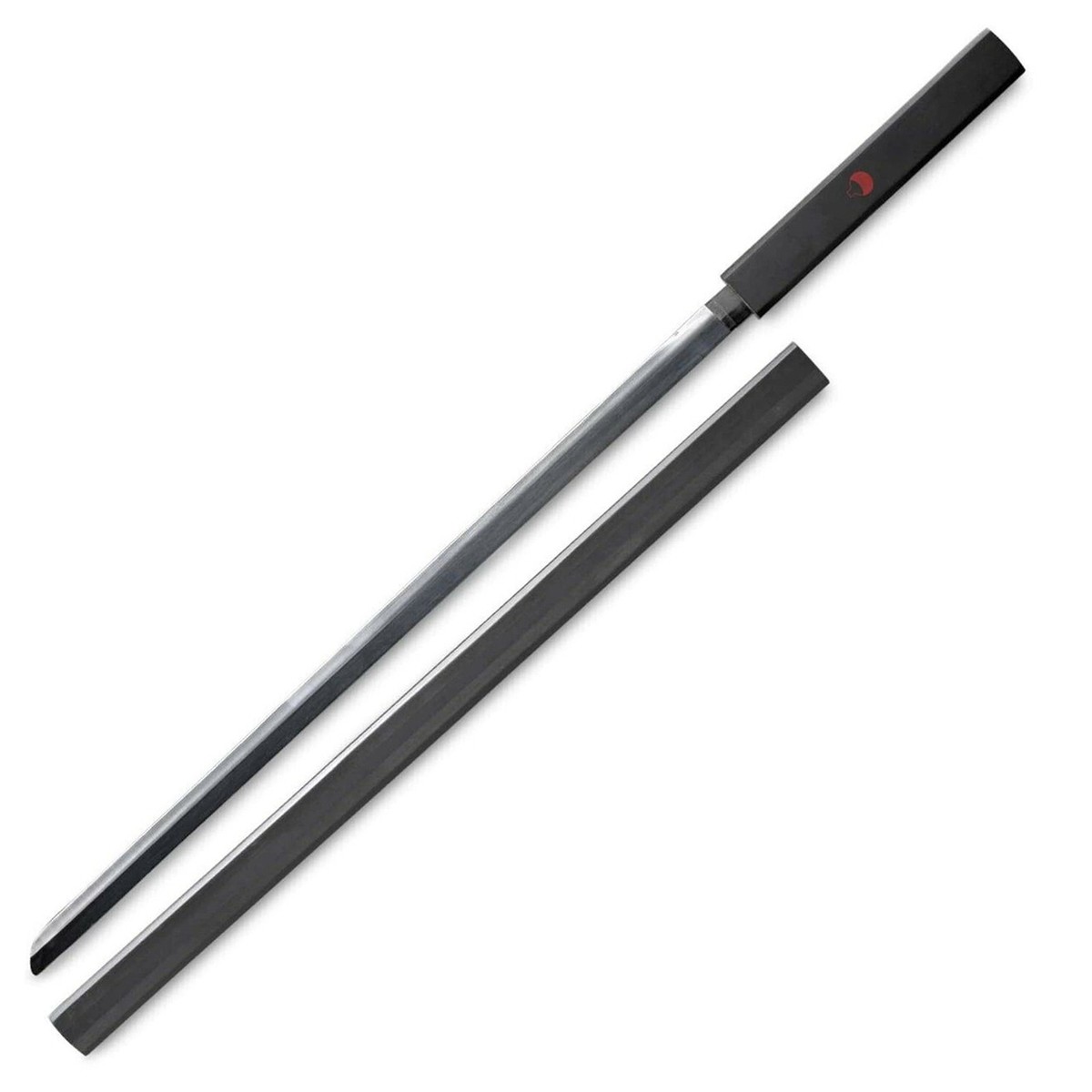 グレートSASUKE24mm NO.3303NEO21mm Anime BLACK SASUKE KUSANAGI GRASS CUTTER STEEL NINJA SWORD KATANA