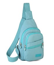 Small Sling Bag for Women Men, Sling Backpack Chest Daypack Crossbody Green