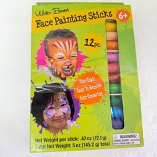 Nicole Face Painting Sticks Kids 12pc Multi Color Water Based Non-Toxic Twist