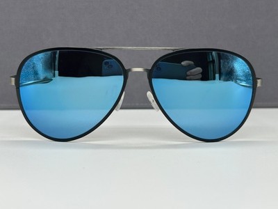 Tom Tailor Sunglasses Men Black Mirrored Pilot Blue Oval 63440