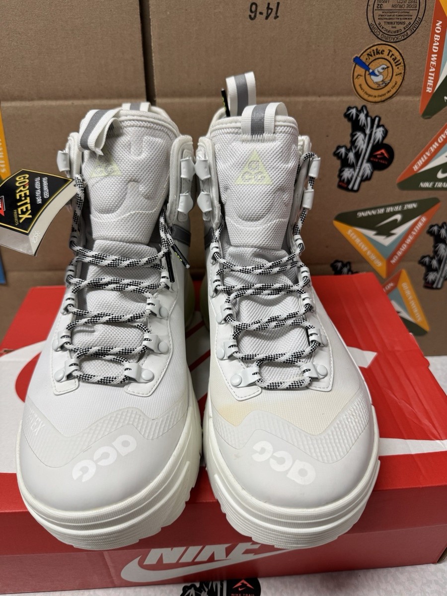 Nike ACG Air Zoom Gaiadome Gore-Tex White Hiking Boots Size  display picture 1