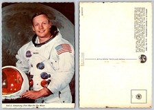 Neil Armstrong Apollo 11 Moon Landing Spacesuit Portrait Postcard 1969 NASA