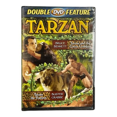 TARZAN The Fearless And The Green Goddess 2 Movie Double feature DVD