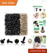 High Gloss 150pcs 9mm Safety Eyes with Washers - Ideal for Amigurumi Crafts