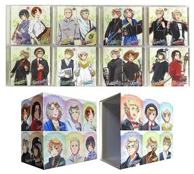Hetalia The World Twinkle Character CD Complete Set Vol.1-8 w/ Animate Box:JP