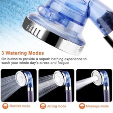 Filtered Shower Head with Handheld,3 Spray Modes High Pressure Water Saving soft