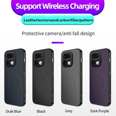 Luxury Business Carbon Fiber Magnetic Back Soft Cover Case For Realme 16 Pro