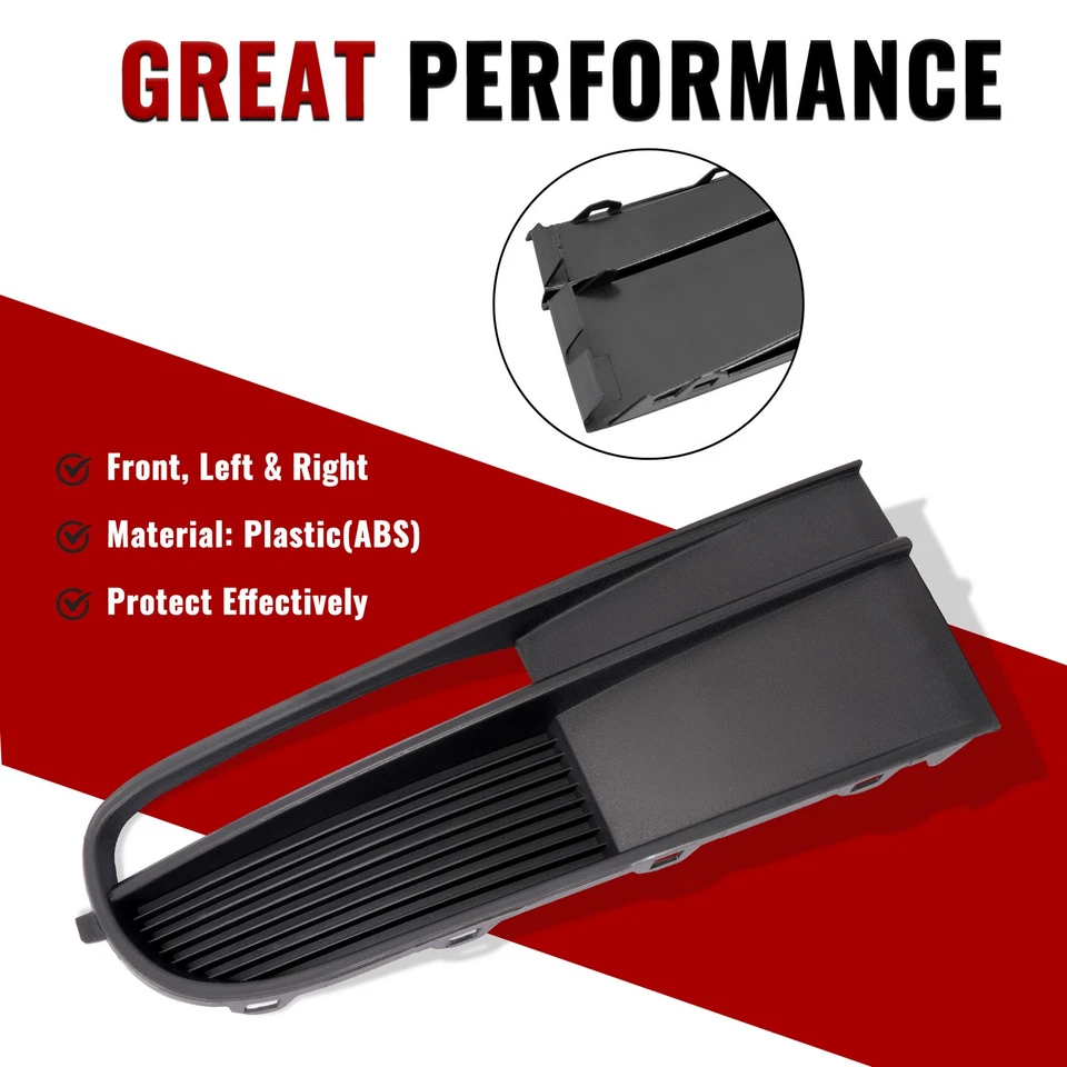 Par de bisel antiniebla negro texturizado para Volkswagen Beetle 2012-2019 Foto 4 de 4