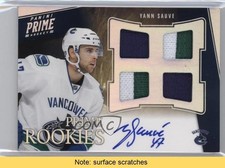 2011-12 Panini Prime Rookie Auto Silver 36/50 Yann Sauve #162 Patch READ 1m4