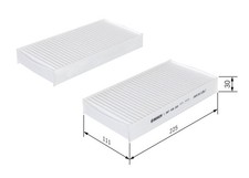 BOSCH Innenraumfilter 1 987 432 220 Partikelfilter für HONDA CR BE FR EM2 CIVIC