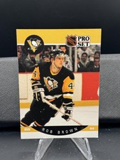 Rob Brown #229 1990-91 Pro Set Pittsburgh Penguins