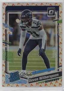 2023 Panini Donruss Optic Rated Fire Prizm Devon Witherspoon #292 Rookie RC