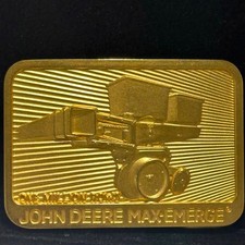 1984 John Deere Max-Emerge One Million Rows Belt Buckle #4152 Planter Farm