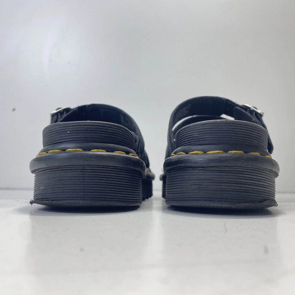 Dr. Martens Mujer Blaire Cuero Negro Hebilla Slides Talla 7 Foto 4 de 4