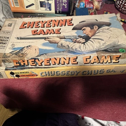 VINTAGE CHEYENNE BOARD GAME MILTON BRADLEY 1958 CLINT WALKER TV WESTERN