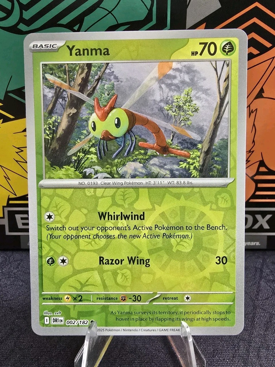 Pokemon TCG Yanma 002/182 SV10: Destined Rivals Reverse Holo Card NM/M #002
