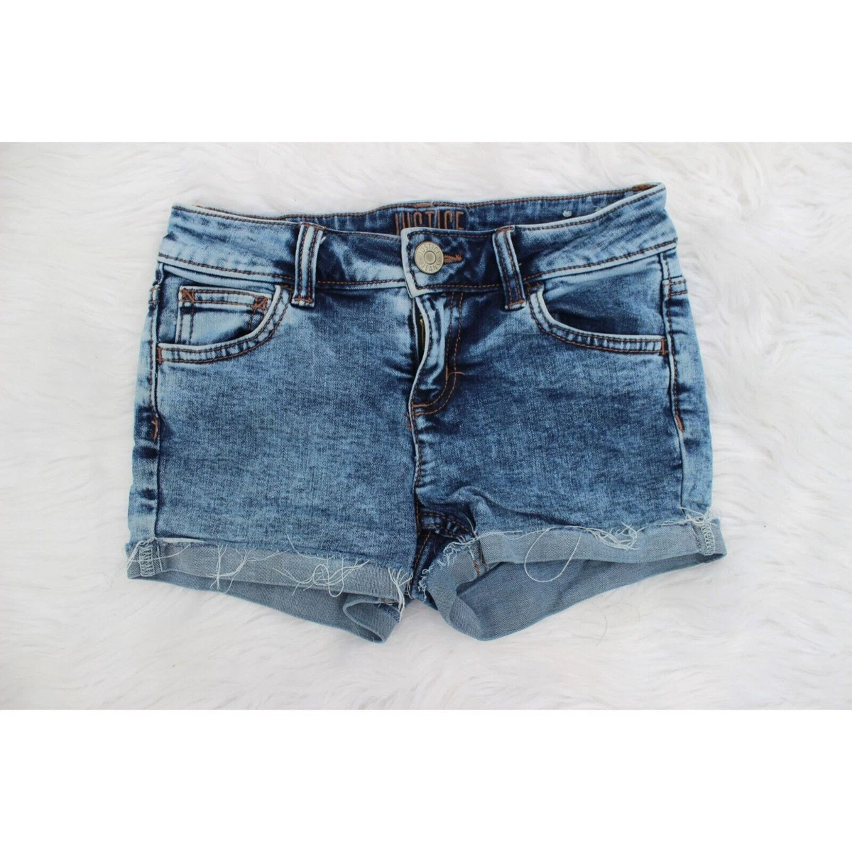 Short Jean Fille Justice Taille 8 - Bleu à Paillettes - Occasion