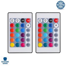 Universal 24-Key RGB LED Strip Remote Controller for All 4-Pin Light Strips