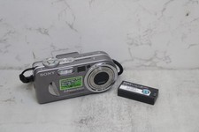 Sony CyberShot DSC-P10 Digital Camera Silver 5.0 Mega Pixels TESTED WORKING