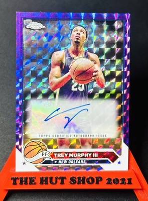 Trey Murphy 2023-24 Topps Chrome Purple Geometric Prizm Certified Auto CG-TMI SP