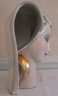 Guido Cacciapuoti Bust of Woman w Handkerchief Sculpture '30s/'40s, ITALY Signed — photo 2