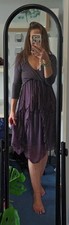 100% Italian Silk Dress Size 12 Faerie Fairycore Whimsygoth