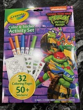 Crayola Teenage Mutant Ninja Turtles Coloring/Sticker Activity Set Markers TMNT
