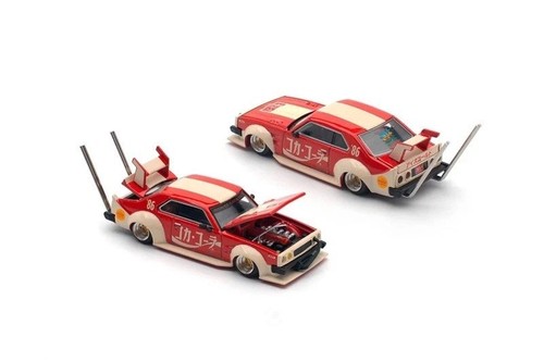 POP RACE 1:64 SKYLINE GT-R V8 DRIFT "HAKOSUKA" RHD "COCA-COLA" MODEL PR640135-1F - Picture 6 of 9