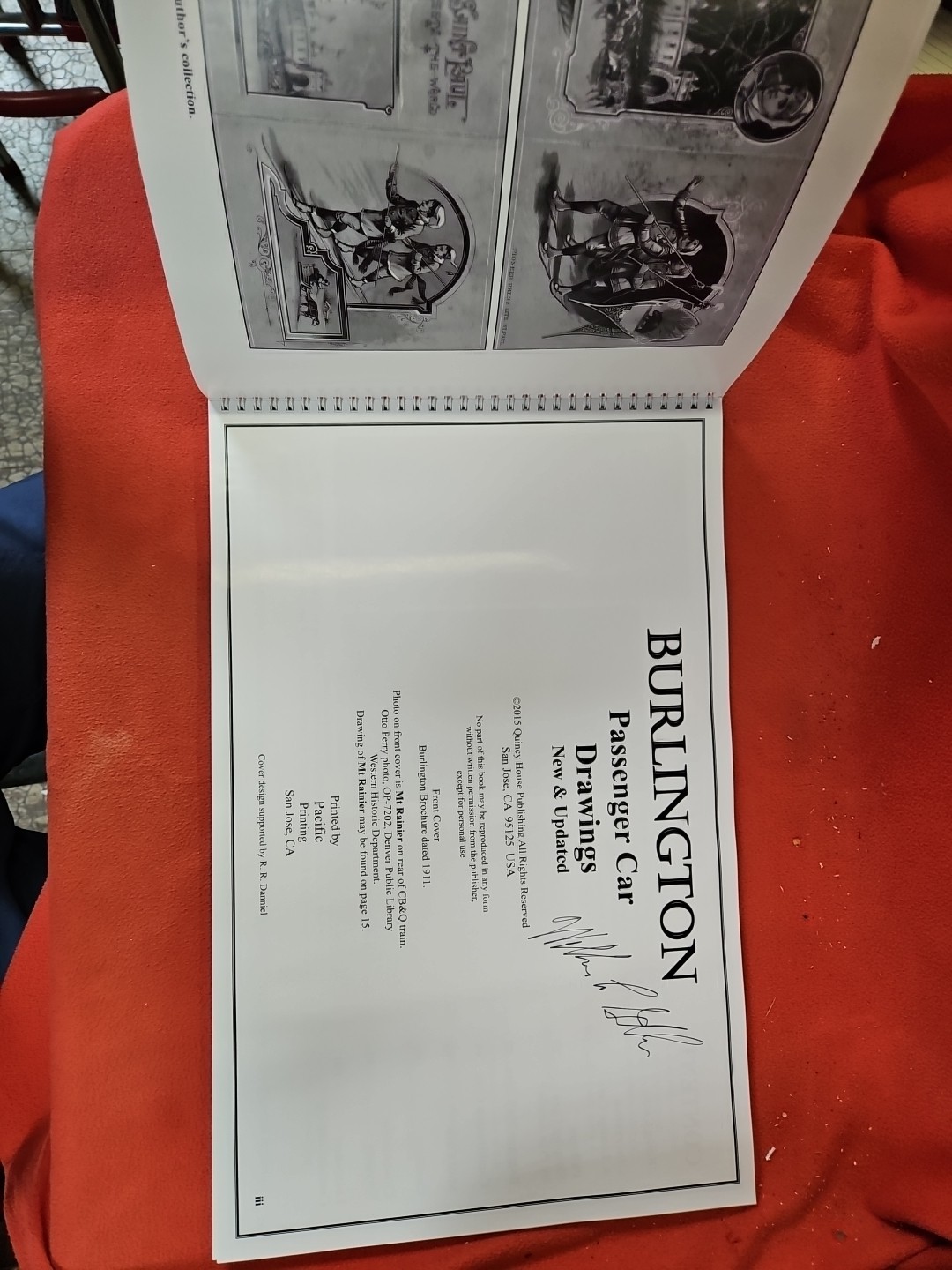 Burlington Passenger Car Drawings New & Updated by William Glick *SIGNED*