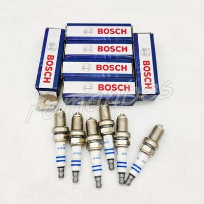 6Pcs NEW Spark plugs FGR7DQP For 12120037607 Bosch BMW X5 E34 530i E39 540i E60