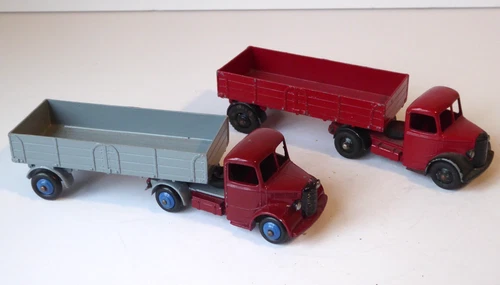 2 x Dinky Toys 409 'BEDFORD ARTICULATED LORRY' 1:43 Vintage Diecast Poss.Repaint