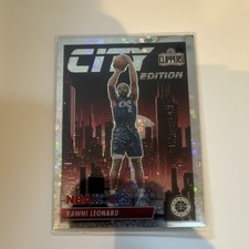 Panini NBA Hoops Premium Stock City Edition Hologram Kawhi Leonard Clippers #27
