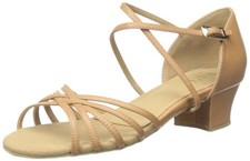Bloch Dance Women's Annabella Leather Ballroom Practice Shoe 8.5 Natural