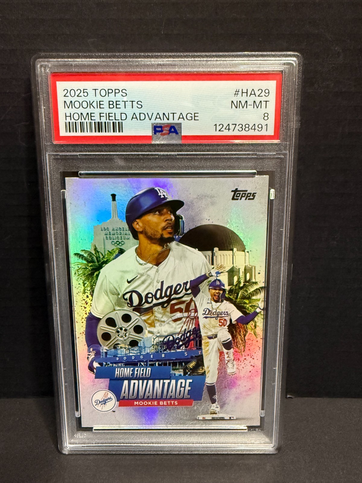 🔥 2025 Topps Home Field Advantage Mookie Betts HA-29 PSA 8 🎰
