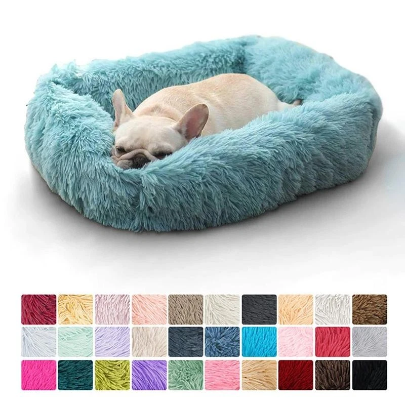Rectangle Plush Dog Bed Winter Warm Mat for Small Medium Large Pets