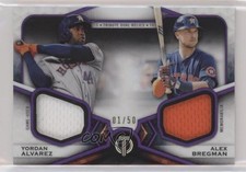 2021 Tribute Dual Relics 2 Player Purple 1/50 Yordan Alvarez Alex Bregman 1u6