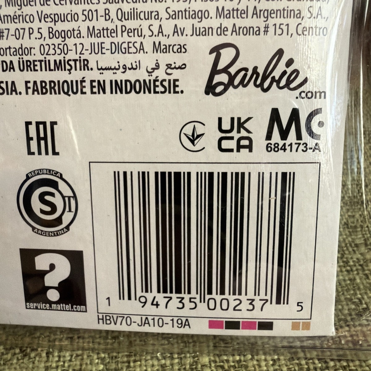Barbie Fashionistas Glam Scarpe e Accessori Mattel