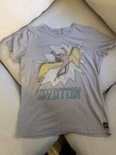 Led Zeppelin Icarus Swan Song Trunk LTD Graphic Gray T-Shirt Rock & Pop Music L