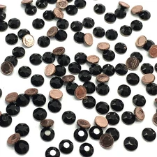 Jet (280) black Swarovski 2078/2038 Crystal Flatbacks HOTFIX iron-on Rhinestones