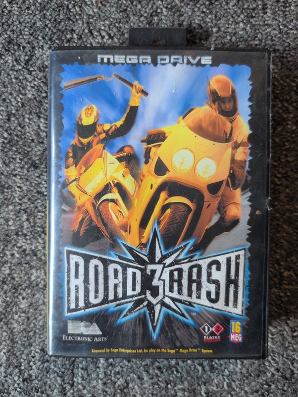 Road Rash 3 III, Sega Mega Drive, PAL, Complete with Box and Manual