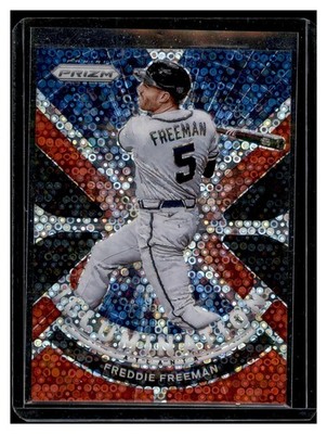2021 Panini Prizm Freddie Freeman Illumination Red Donut Circles Prizm 99/99
