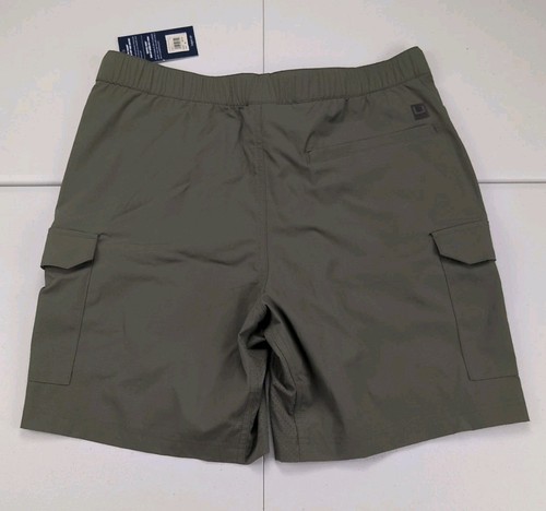 HUK Cargo Shorts Mens Medium Green Creekbed Quickdry Stretch Short Belted NWT - Picture 5 of 9
