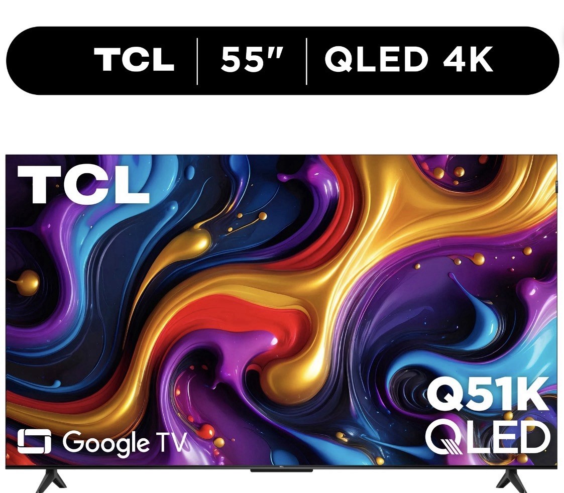 TCL Q51K 55" QLED 4K Google TV HDR PRO+ Dolby Vision 240Hz Smart TV
