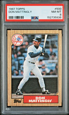 1987 Topps Don Mattingly #500 - New York Yankees - Vintage Wood Border